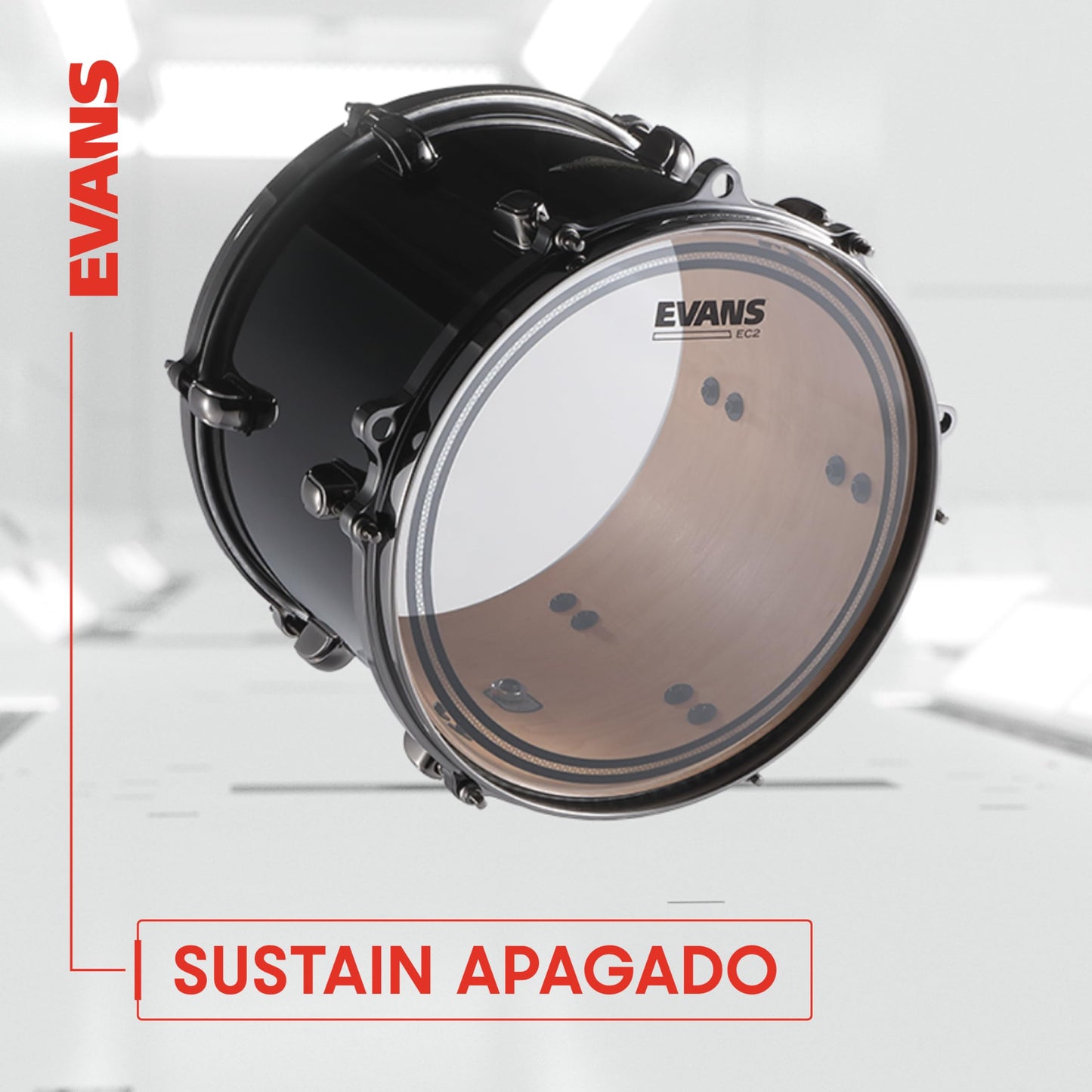 Evans ETP-EC2SCLR-F Parche Juego, 10-12-14 pulgadas