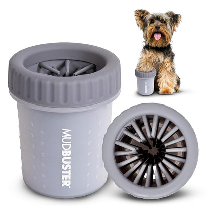 Dexas MudBuster Limpiador de Patas Portátil para Perro - Pequeño - Gris Claro