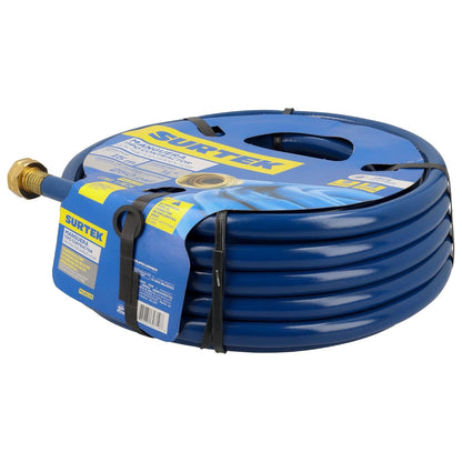 Surtek M12C15 Manguera para jardín contractor con conector metálico 1/2", 15 m