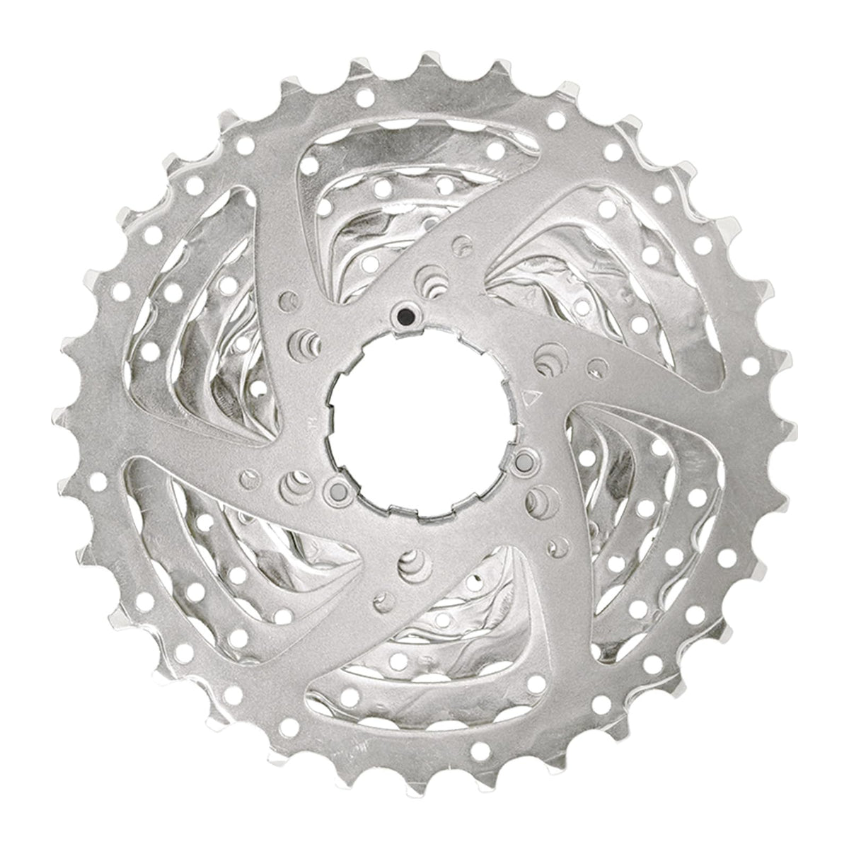 SUNRACE Cassette de Piñones MTB CSM66 | 8 Velocidades | 11-34D | Plata en Cajita CSM66.8AV0.NS1.BXB