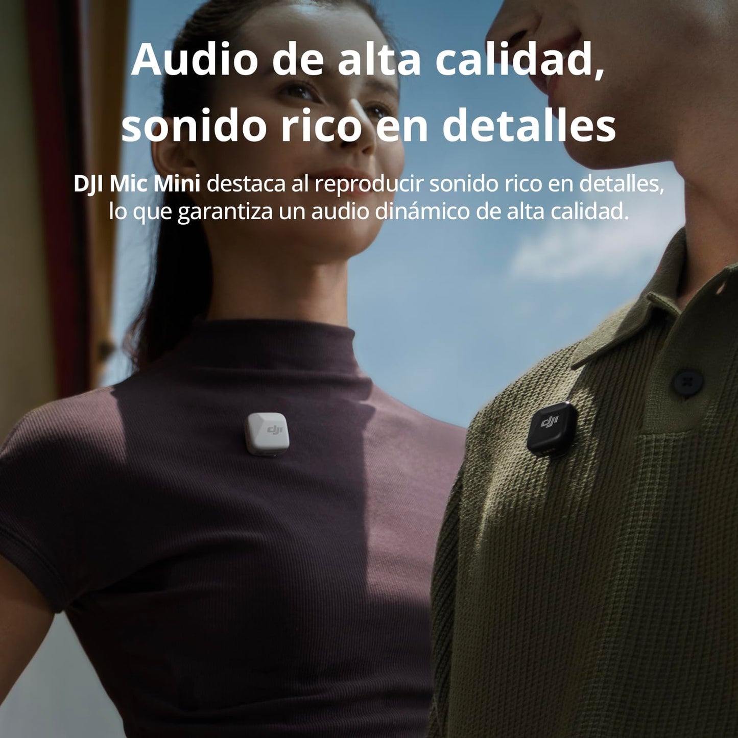 dji Mic Mini Transmisor (Infinity Black), micrófono inalámbrico, superligero, Audio de Alta Calidad, OsmoAudio, cancelación de Ruido, para cámaras/iPhone/Android, Vlogs, Streaming