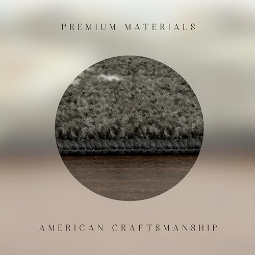 Maples Rugs Reggie - Alfombra Floral para Corredor, Fabricada en Estados Unidos, Lavable, Antideslizante para Cocina, Pasillo y lavandería, 2 pies 6 Pulgadas x 6 pies, Gris Oscuro