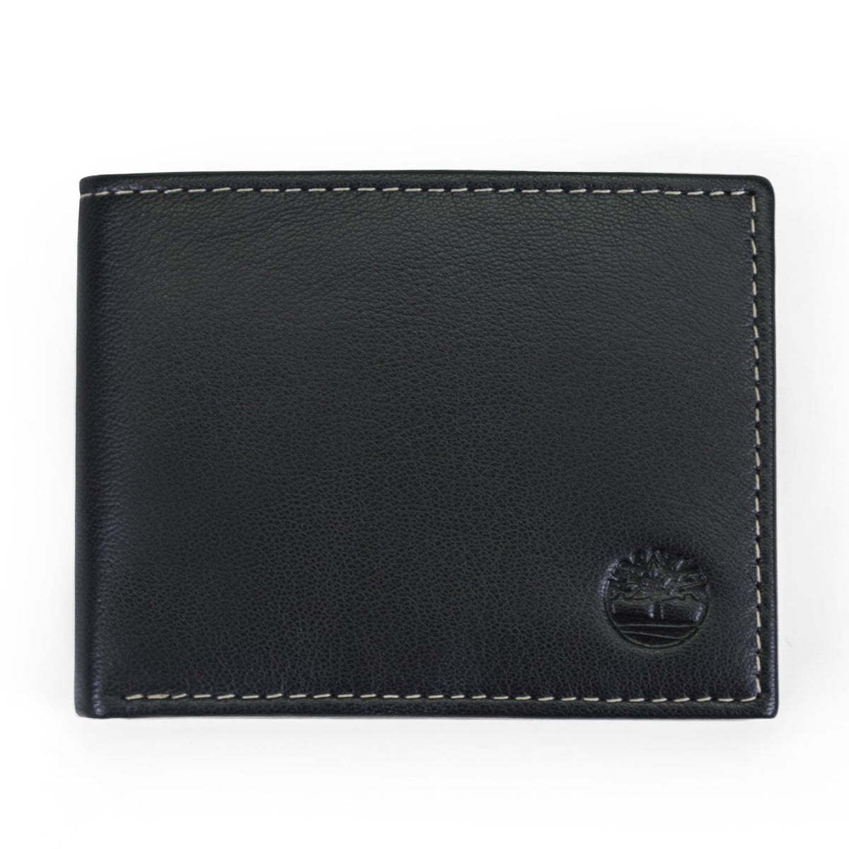 Timberland - Billetera de Cuero Genuino para Hombre - Elegantemente Sofisticado - Negro - Delgado - 7 Compartimentos - 4 Ranuras para Tarjetas - Ventana de Identificación - Sin Cierre - Talla Única - Negro (Blix).