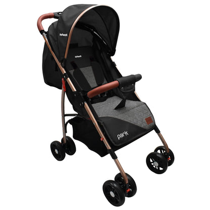 Infanti Carriola Park Ligera y Plegable, Gris - Negro