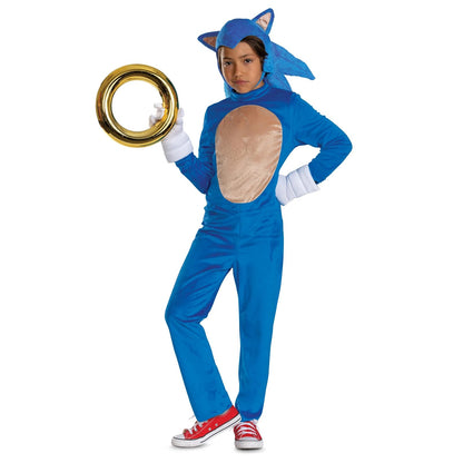 Accesorio Oficial Sonic the Hedgehog, Anillo Dorado de Sonic, para Disfraz | Accesorio Halloween, complemento disfraz Sonic, anillo dorado