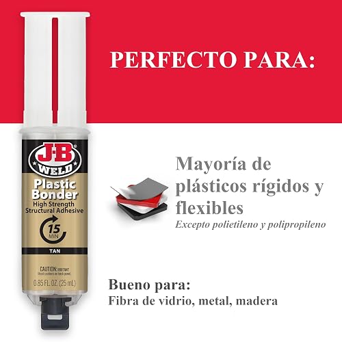 J-B Weld Oficial Jeringa Adhesivo Plastico 50133SPA 25ml