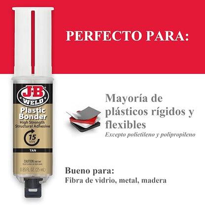 J-B Weld Oficial Jeringa Adhesivo Plastico 50133SPA 25ml