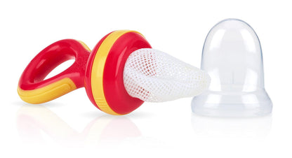 Nuby Garden Fresh Nibbler Mesh Feeder with Hygienic Cover, Colors May Vary