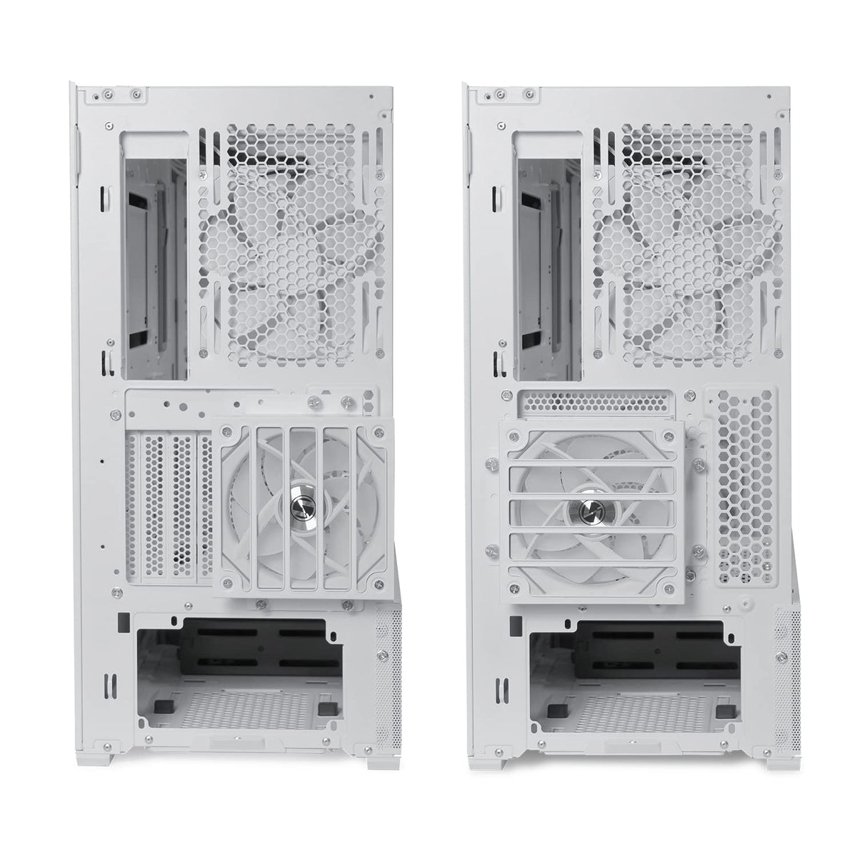 LIAN LI LANCOOL 216 E-ATX - Funda para computadora para juegos RGB, Airflow Focus RGB con paneles de malla integrales, ventiladores PWM de 2 x 160 mm y 1 x 140 mm preinstalados e innovadores chasis de