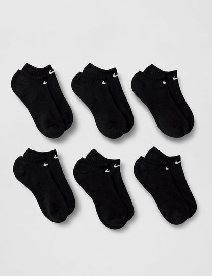 Nike Everyday Cushion Calcetines SX | Negro, Small, 6 pares, tecnología Dri-FIT