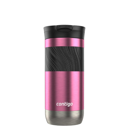 Contigo Vaso Térmico Acero Inoxidable 473 ML Azalea Antiderrames Byron 2.0 Caliente Hasta por 9 Horas Libre de BPA