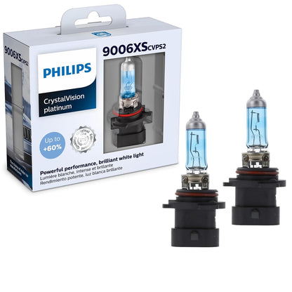 Philips Automotive Lighting 9006XS CrystalVision Platinum - Foco para faros delanteros, paquete de 2
