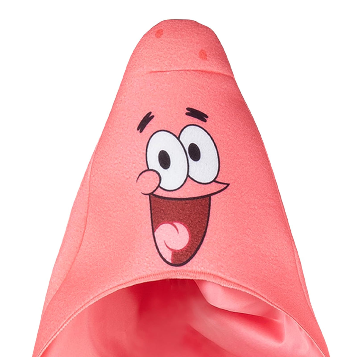 Jazwares Disfraz SpongeBob SquarePants Patrick | Talla M, overol manga larga, capucha felpa, diseño impreso