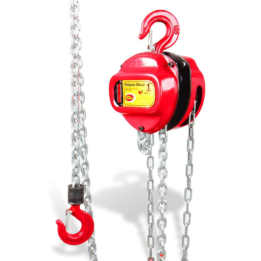 MIKEL´S Polipasto Manual 1 t Cadena 3 MTS