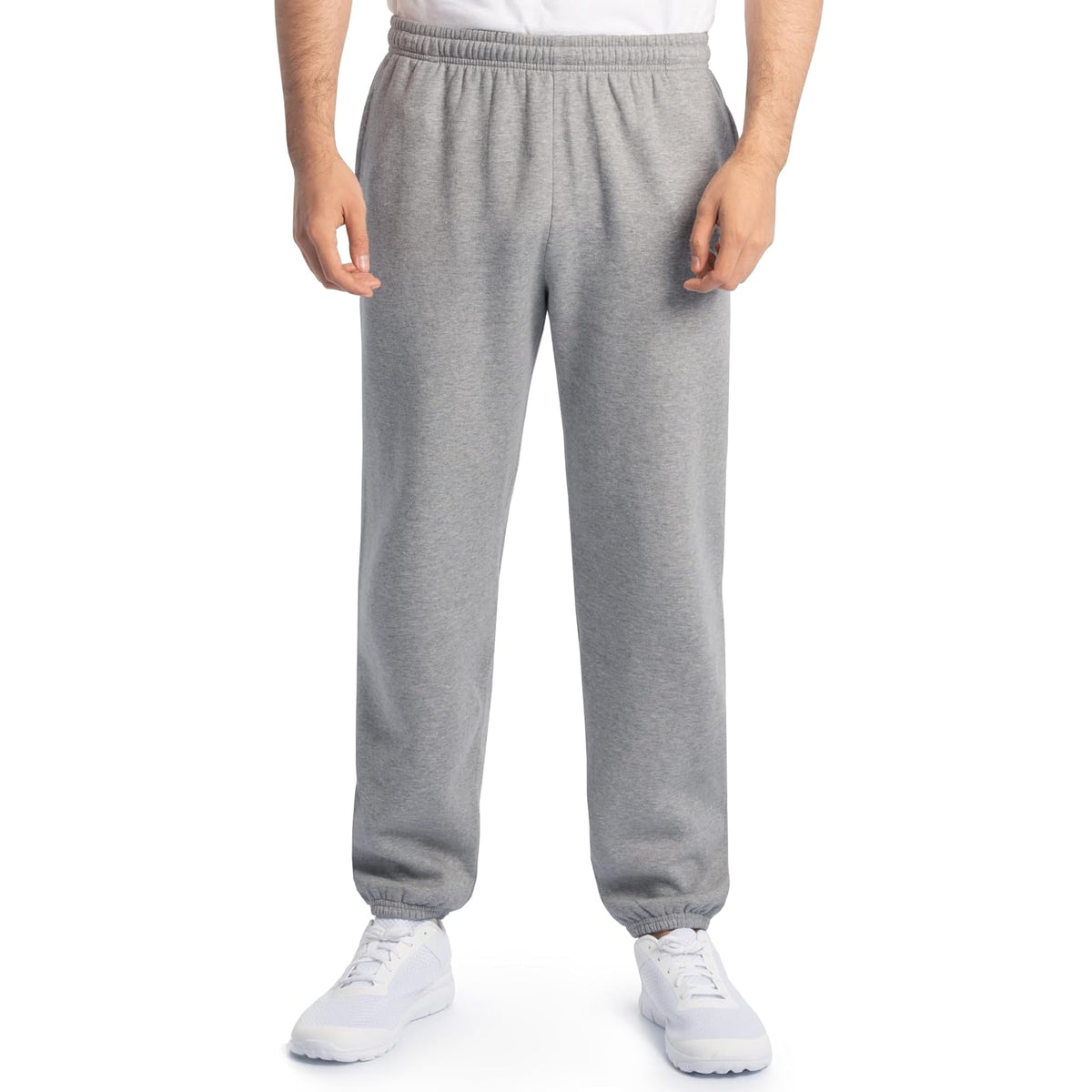 Fruit of the Loom Eversoft Pantalones Deportivos de Forro Polar para Hombre - Gris Caliente - G