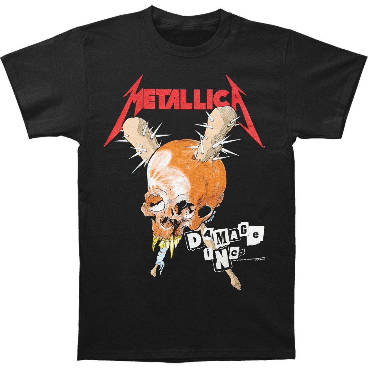 Metallica Camiseta Damage Inc Tour Camiseta para Hombre