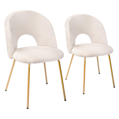 CangLong - Juego de 2 sillas de Comedor, Color Blanco