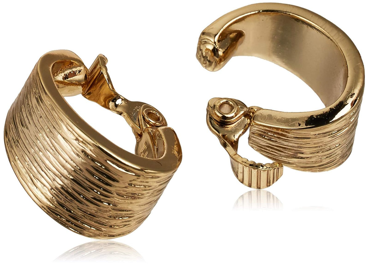 Anne Klein - arete de aro con clip
