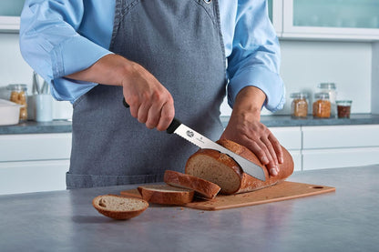 Victorinox Fibrox Pro - Cuchillo para pan, 20 cm, Negro, 8" Bread, 1