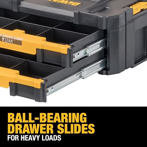 DEWALT Caja Organizadora de Herramientas TSTAK de 2 Cajones DWST17804