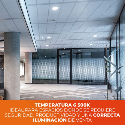 Tecnolite Foco LED 50 W LED-50W-E27/65, Base E27, Luz de Día 6500 K, 4500 lm, Blanco