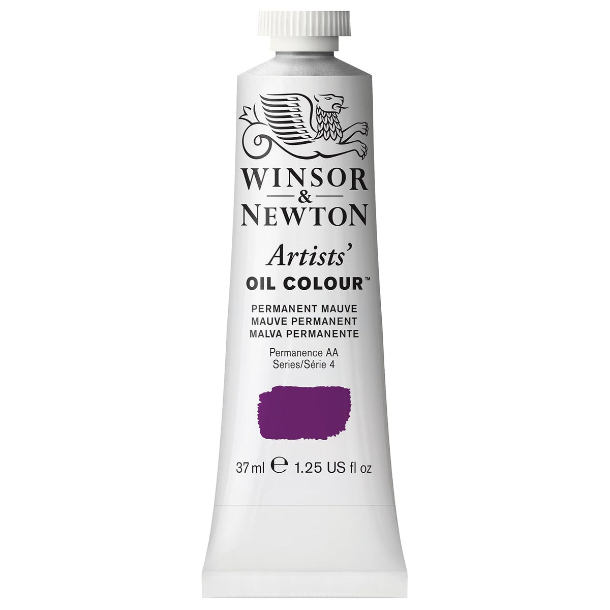 Winsor & Newton Artists' Oil Colour Pintura al Óleo Profesional, 37 ml - 37-ml Tube - Morado (Permanent Mauve)