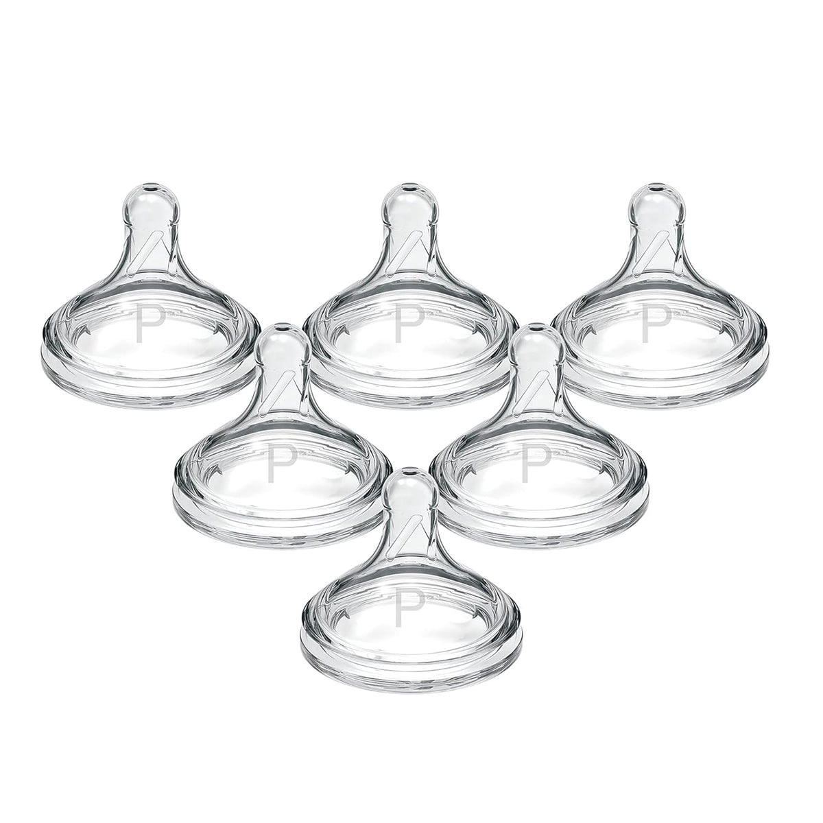 Dr. Brown's Natural Flow® Preemie Flow™ - Tetina de silicona para biberón, flujo más lento, 0 m+, 100% silicona, 6 unidades
