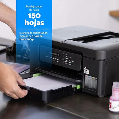 Brother Multifuncional InkBenefit Tank DCP-T730DW,Tinta Continua,Wi-Fi | Wi-Fi, Dúplex Automático, Incluye Kit de Tintas de Ultra Alto Rendimiento, Escáner y Copiadora