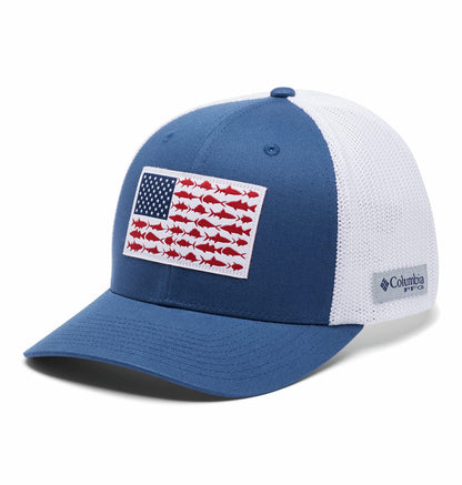 Columbia PFG - Gorra de Malla con diseño de Bandera de Peces Gorra para Unisex Adulto