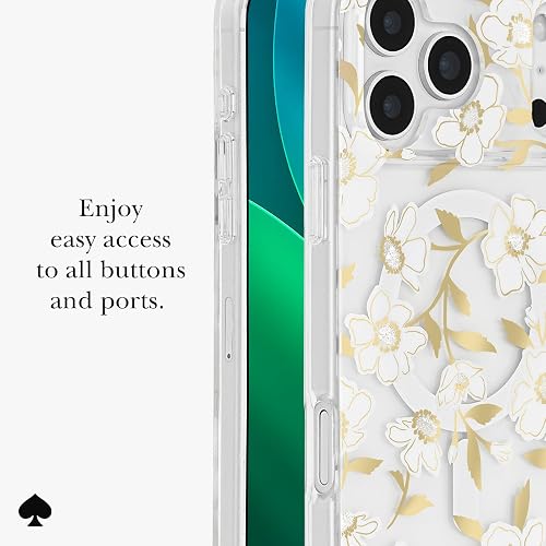 Kate Spade New York - Funda para iPhone 17 Pro MAX, diseño de Gemas Florales Sunshine