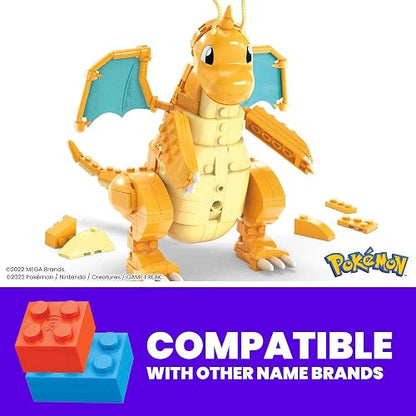 Mega Brands Pokémon Juguete de Construcción Dragonite para niños de 8 años en adelante