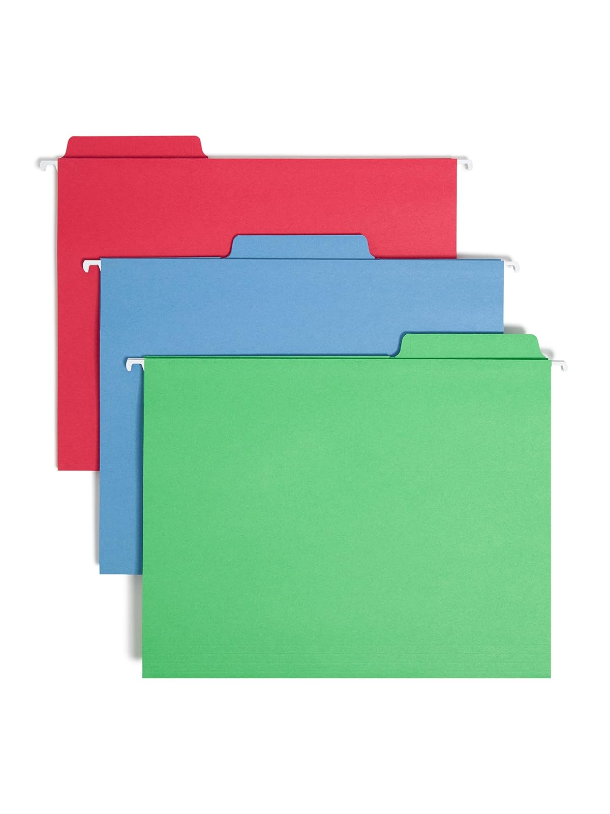 Smead - Fólder para colgar con pestañas, Primary Color Assortment, Carta