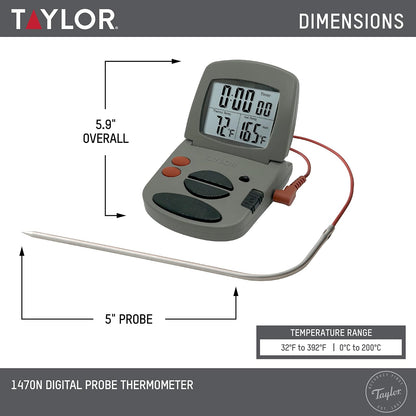 Taylor Precision Products - Termómetro digital para sonda de cocina (1 unidad)