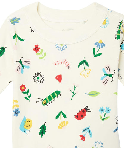 Moon and Back by Hanna Andersson Conjunto de Pijama Corto de algodón orgánico de 2 Piezas Conjunto de Pijama para Unisex niño