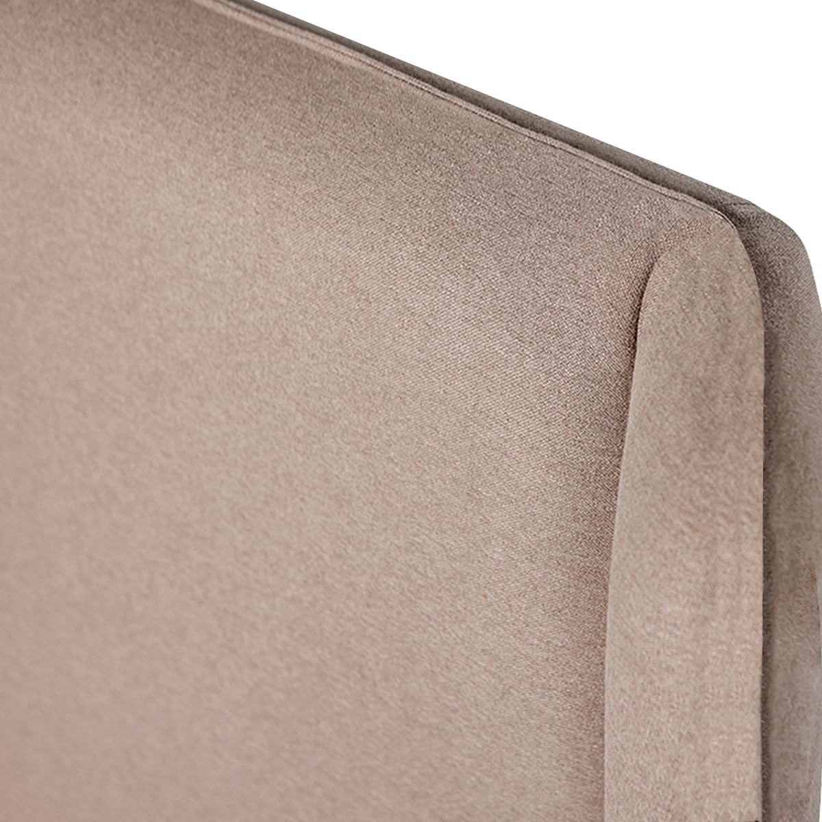 Sochic Cabecera para Cama Matrimonial Tapizada Color Caqui. Acolchada con Hule Espuma. Estructura de Madera Industrial