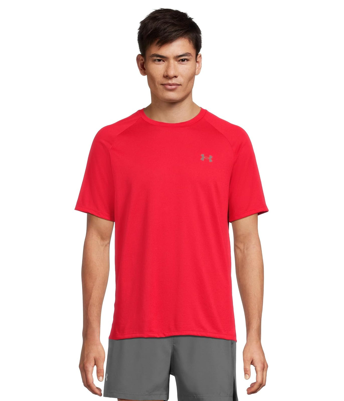 Under Armour Tech 2.0 Playera de Entrenamiento para Hombre - Rojo (600) - Grafito - G Alto - Sólido