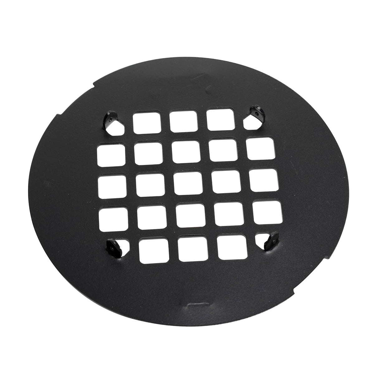 Oatey Universal 4-1/4" Colador de Ducha Redondo Snap-Tite, Negro Mate