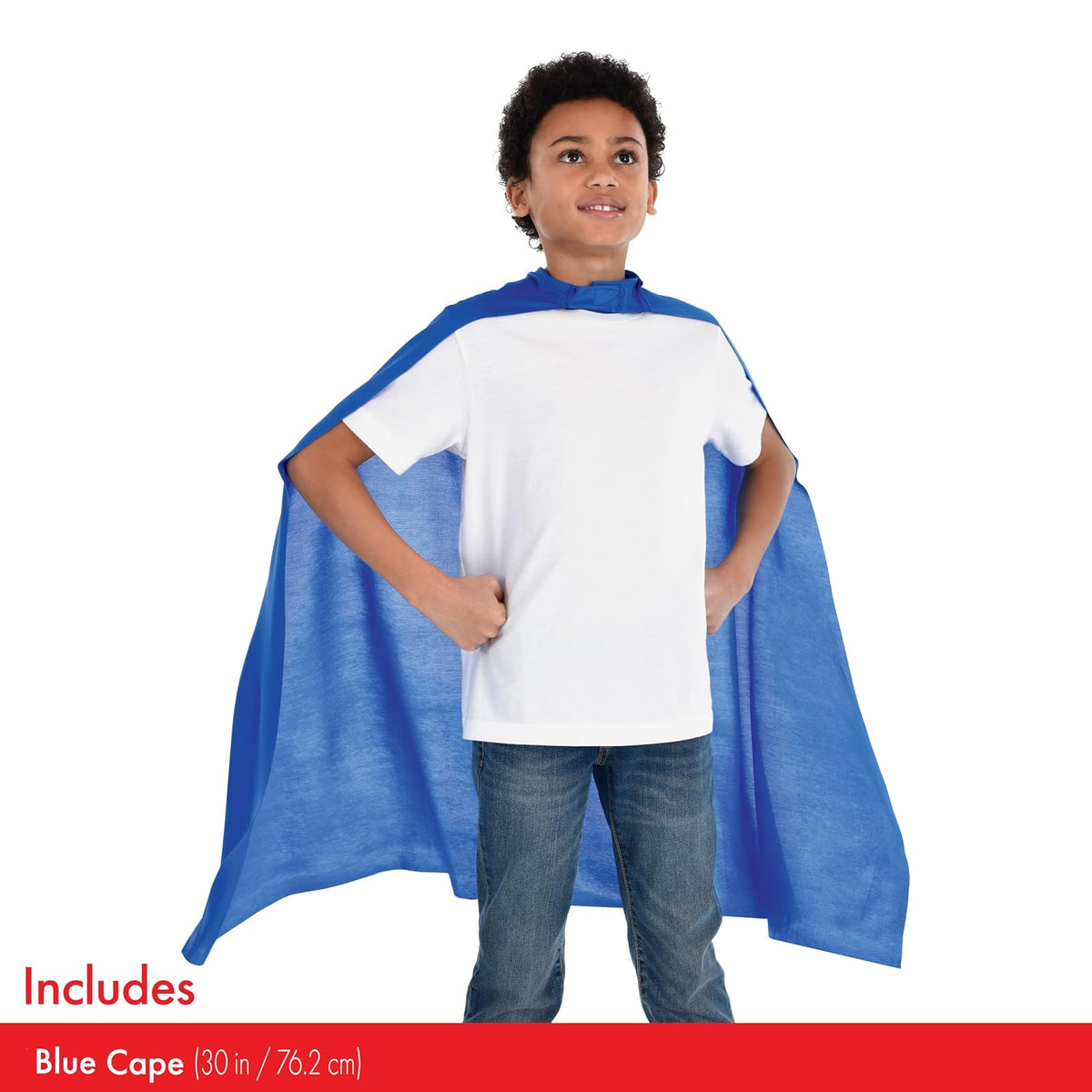 Amscan - Capa de superhéroe Dress Up Costume Party accesorio, Azul