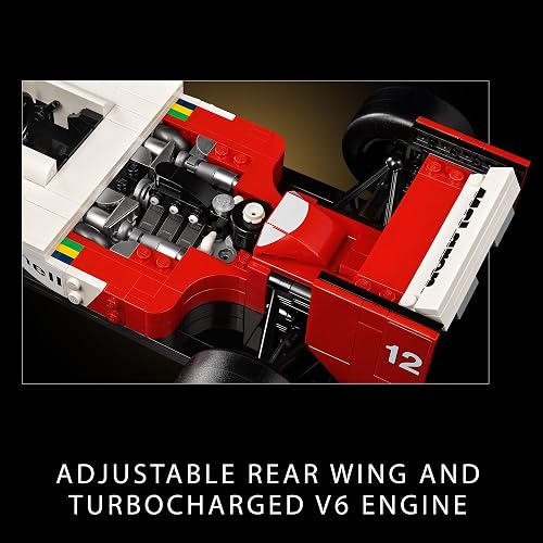 LEGO Icons McLaren MP4/4 y Ayrton Senna Modelo de Auto para Adultos 10330