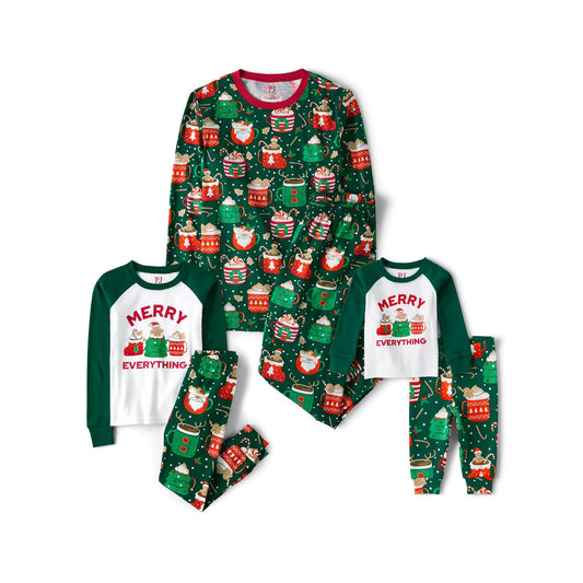 The Children's Place Conjuntos de Pijamas navideños a Juego para la Familia, Ajuste cómodo, 100% algodón, para Adultos, niños Grandes, bebés Juego de Pijama para Unisex bebé