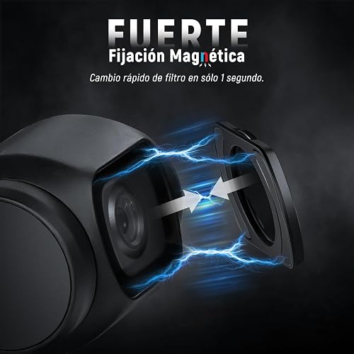 NEEWER Juego Filtro Magnético ND Compatible con dji Osmo Pocket 3 / Pocket 4 / Xtra Muse,CPL ND (8/16/32/64/128/256/1000) ND8/PL ND16/PL ND32/PL ND64/PL LPR Difusión Negra 1/4