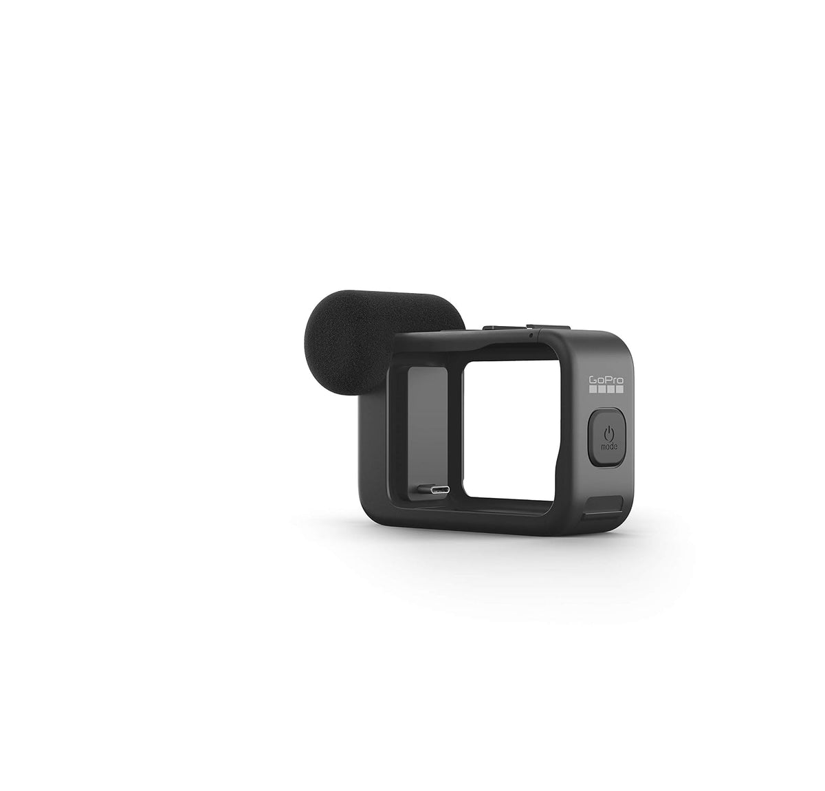 GoPro Media Mod (HERO13,HERO12, HERO11, HERO10 y HERO9) | Incluye parabrisas, hebilla de montaje vertical y tornillo de cabeza moleteada para grabación, audio y montaje