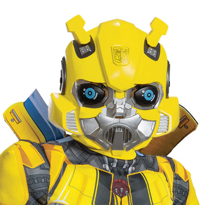 Disfraz de abejorro para niños, disfraz y máscara acolchada oficial de Transformers Rise of the Beasts, tamaño 10-12