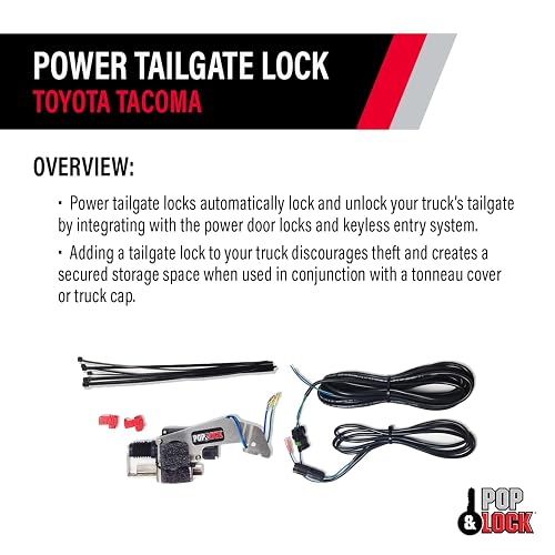 Pop & Lock Cerradura Eléctrica Portón Trasero Toyota Tacoma 2005-2015 PL8521