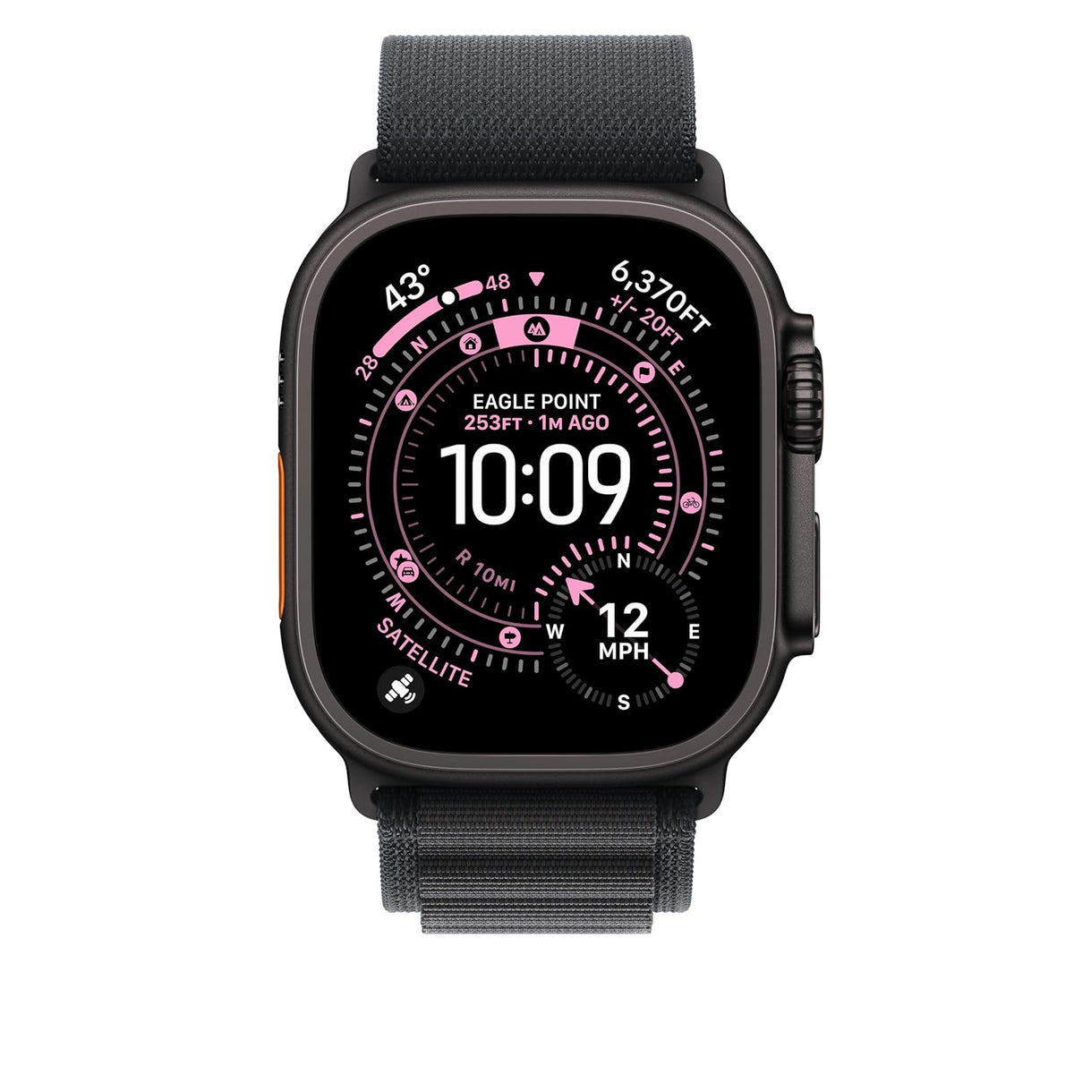 Apple Watch Band - Correa Alpine - 49 mm - Negro - Mediana