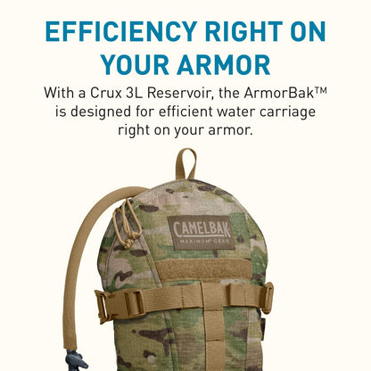 CamelBak ArmorBak Paquete de hidratación, con depósito Crux de 100 onzas (3.0 L) Mil-Spec