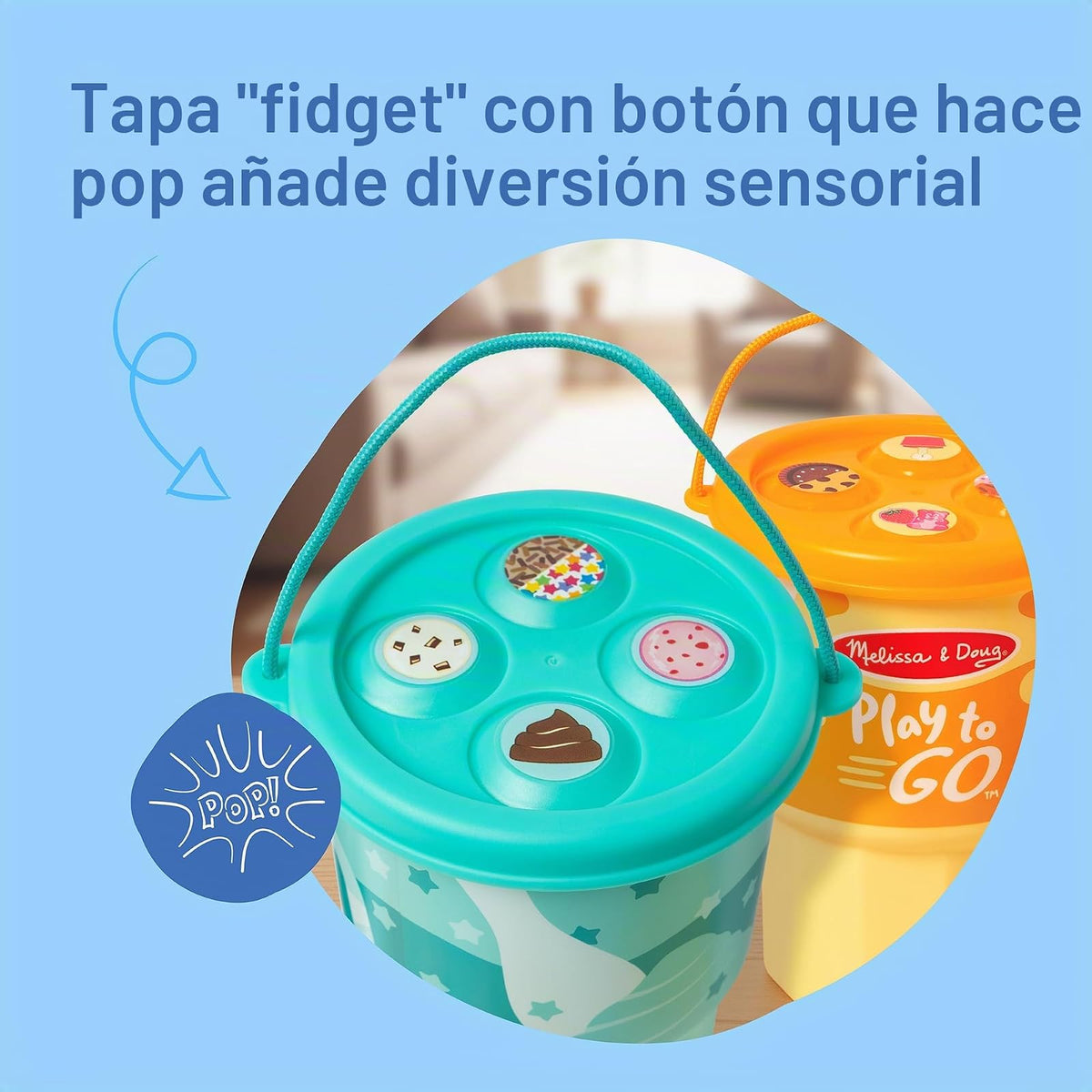 Melissa & Doug Play to Go - Paquete de 2: Pastel y Galletas y Helado, Juguetes de Viaje para niños y niñas de 3 años en adelante