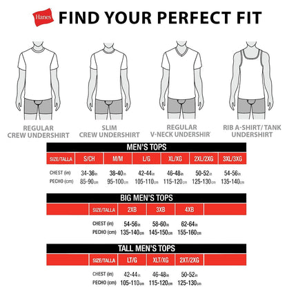 Hanes Tagless Comfortsoft - Camisetas de Cuello Redondo, 6 Unidades Ropa Interior para Hombre