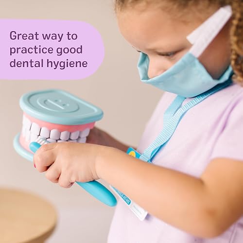 Melissa & Doug Juego de Imitación de Dentadura y Accesorios Dentales, Multicolor, 26 pcs