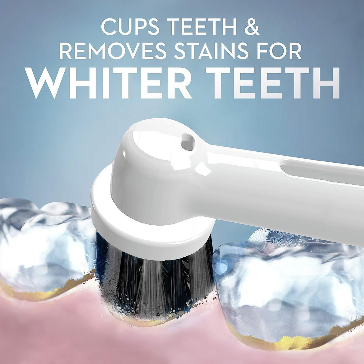 Oral-B Cabezales de repuesto para cepillo de dientes eléctrico de carbón, 3 unidades
